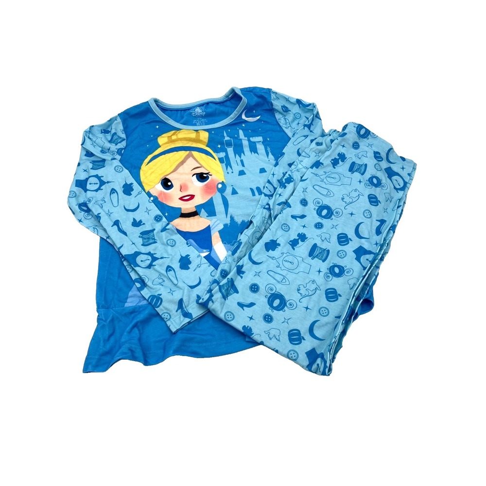 Disney Store Princess Cinderella Girls Pajamas Size 9/10 New